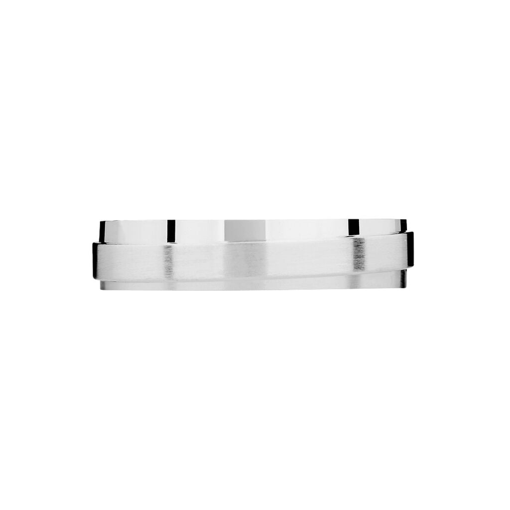 Alliance Florita Ruban Plat Or Blanc - Alliances 18 carats Unisex | Histoire d&rsquo;Or