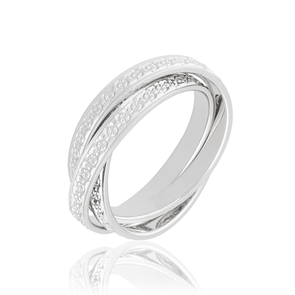 Alliance Bertina Demi Jonc Classique Or Blanc - Alliances Classiques Femme | Histoire d&rsquo;Or