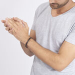 Bracelet Acier Blanc Yannis - Bracelets Tress&eacute;s Homme | Histoire d&rsquo;Or