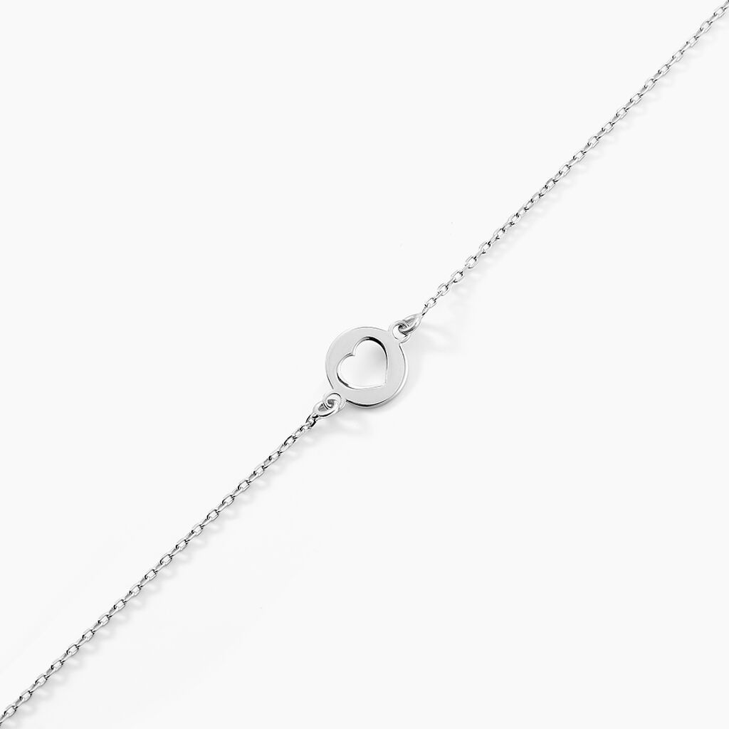 Bracelet Elenza Argent Blanc - Bracelets Medailles Femme | Histoire d&rsquo;Or