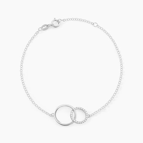 Bracelet Or Blanc Nesrine Oxydes - Bracelets Pierre Femme | Histoire d&rsquo;Or