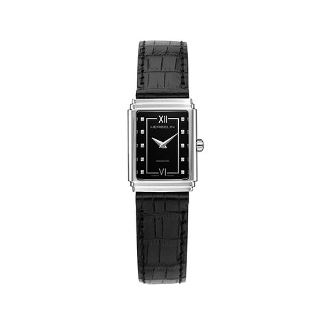 Montre Herbelin Art D&eacute;co 1925's Noir - Montres &eacute;tanches Femme | Histoire d&rsquo;Or