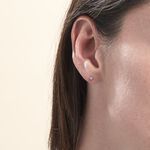 Boucles D'oreilles Puces Or Blanc Fidelia - Clous d'oreilles Femme | Histoire d&rsquo;Or