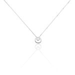 Collier Fidelia Or Blanc Diamant - Bijoux Pierres Pr&eacute;cieuses Femme | Histoire d&rsquo;Or