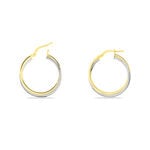 Cr&eacute;oles Tita Or Bicolore - Boucles d'oreilles cr&eacute;oles Femme | Histoire d&rsquo;Or