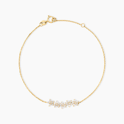 Bracelet Bedros Or Jaune Oxyde De Zirconium - Bracelets Pierre Femme | Histoire d&rsquo;Or