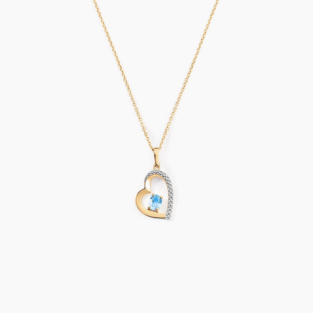 Pendentif Arduinna Or Jaune Topaze - Pendentifs empierr&eacute;s Femme | Histoire d&rsquo;Or