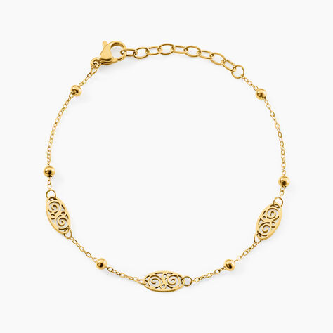 Bracelet Nati Acier Jaune - Bracelets fantaisie Femme | Histoire d&rsquo;Or