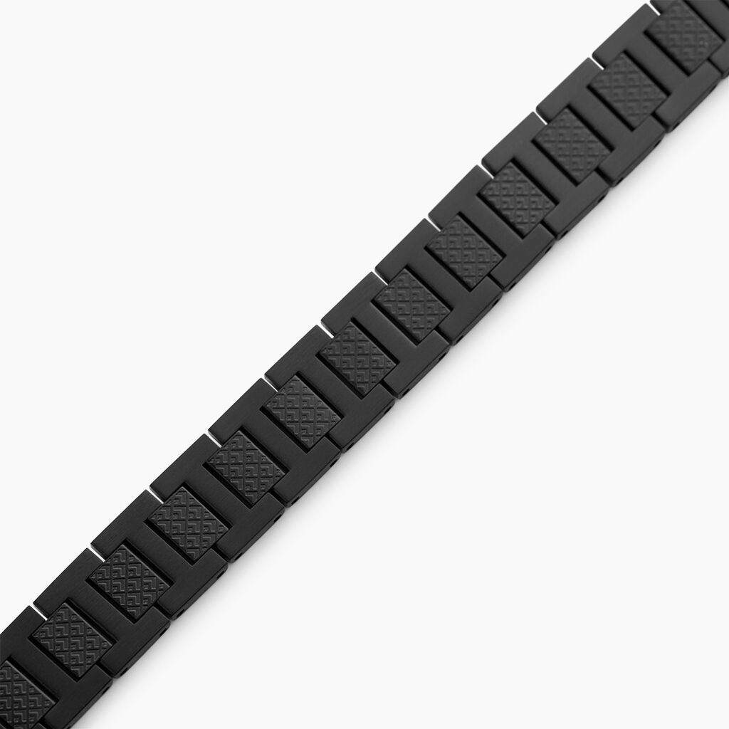 Bracelet Lacoste Metropole Acier Noir - Anniversaire Homme | Histoire d&rsquo;Or