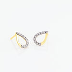 Boucles D'oreilles Puces Chrystalise Or Jaune Diamant - Boucles d'oreilles pierres pr&eacute;cieuses Femme | Histoire d&rsquo;Or