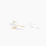 Boucles D'oreilles Puces Kesya Or Jaune Perle De Culture - Boucles d'oreilles mariage Femme | Histoire d&rsquo;Or