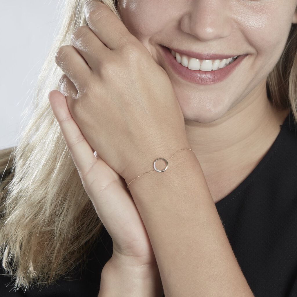 Bracelet Or Jaune Vahina Diamants - Bracelets Pierre Femme | Histoire d&rsquo;Or