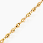 Bracelet Maille Dami Maille Grain De Caf&eacute; Or Jaune - Bracelets maille Femme | Histoire d&rsquo;Or