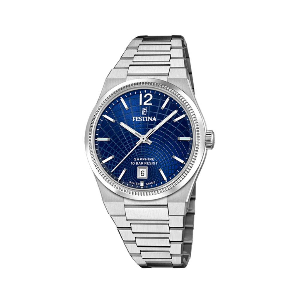 Montre Festina Swiss Made 35 Bleu - Montres suisses Femme | Histoire d&rsquo;Or