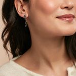 Boucles D'oreilles Pendantes Polka Argent Blanc - Boucles d'oreilles pendantes Femme | Histoire d&rsquo;Or