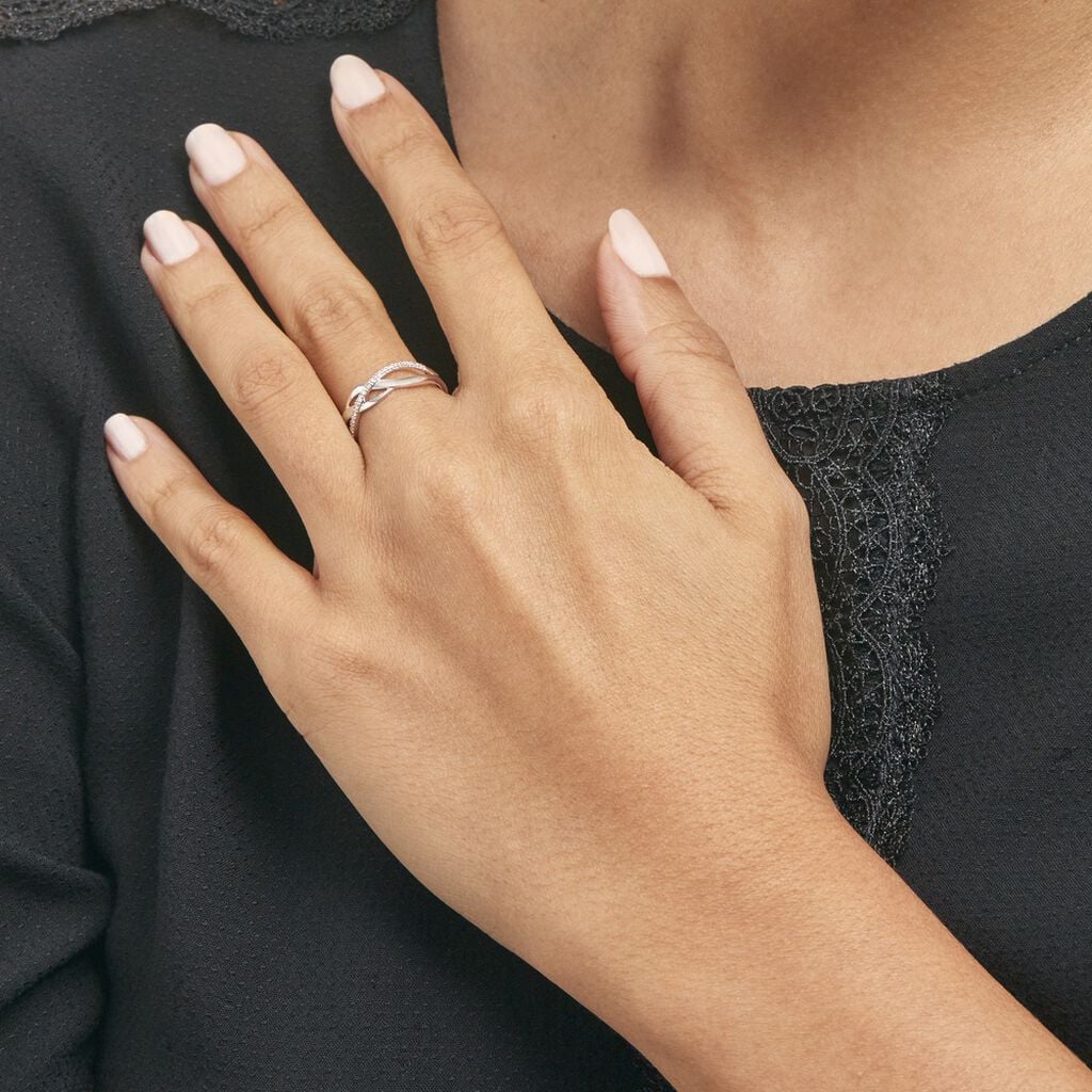 Bague Omnia Or Blanc Diamant - Bagues pierres pr&eacute;cieuses Femme | Histoire d&rsquo;Or
