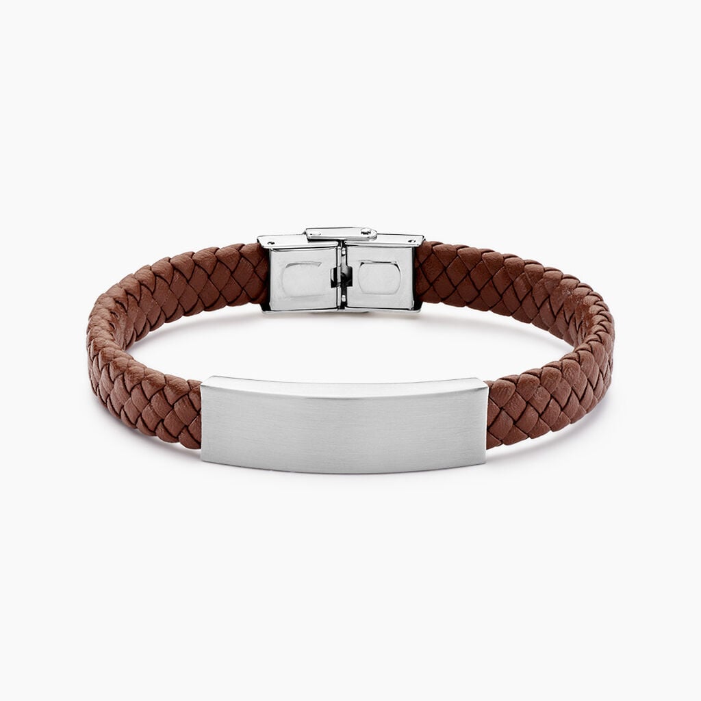 Bracelet Legacy Acier Blanc - Bracelets Tress&eacute;s Homme | Histoire d&rsquo;Or