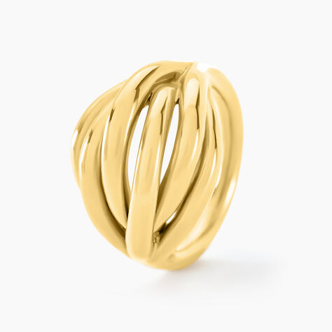 Bague Jackie Acier Jaune - Bagues fantaisie Femme | Histoire d&rsquo;Or