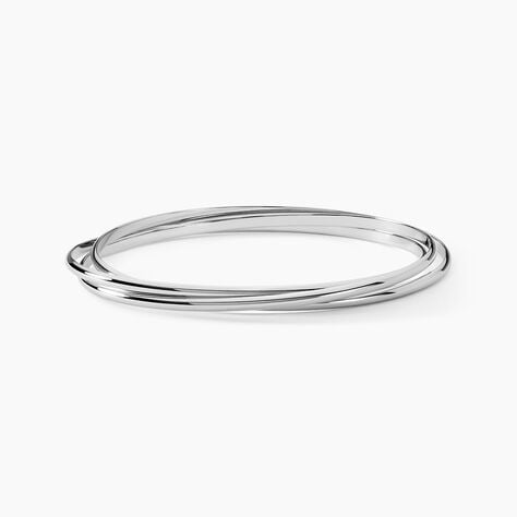 Bracelet Jonc Hugoline Argent Blanc - Bracelets joncs Femme | Histoire d&rsquo;Or