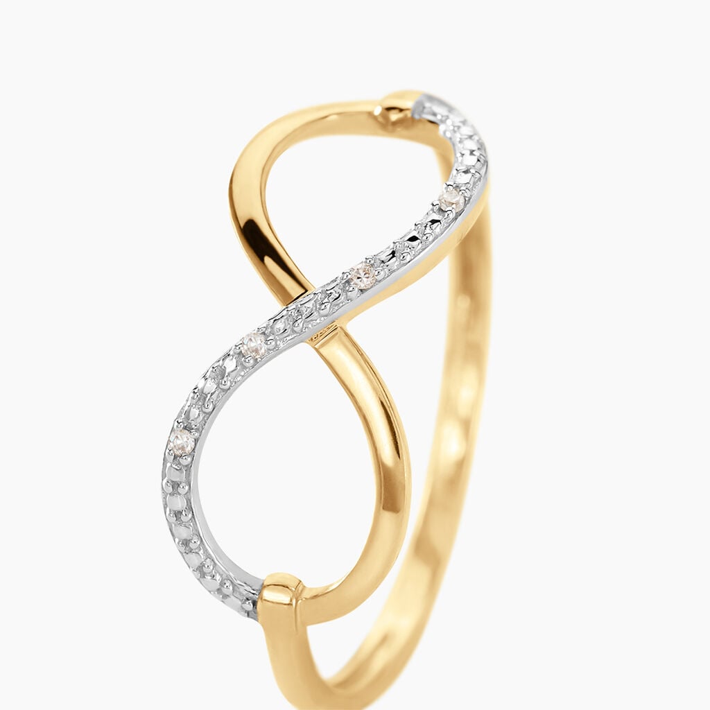 Bague Varina Or Jaune Diamant - Bagues pierres pr&eacute;cieuses Femme | Histoire d&rsquo;Or
