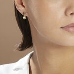 Boucles D'oreilles Pendantes Argent Blanc Brenna Oxydes De Zirconium - Boucles d'oreilles empierr&eacute;es Femme | Histoire d&rsquo;Or