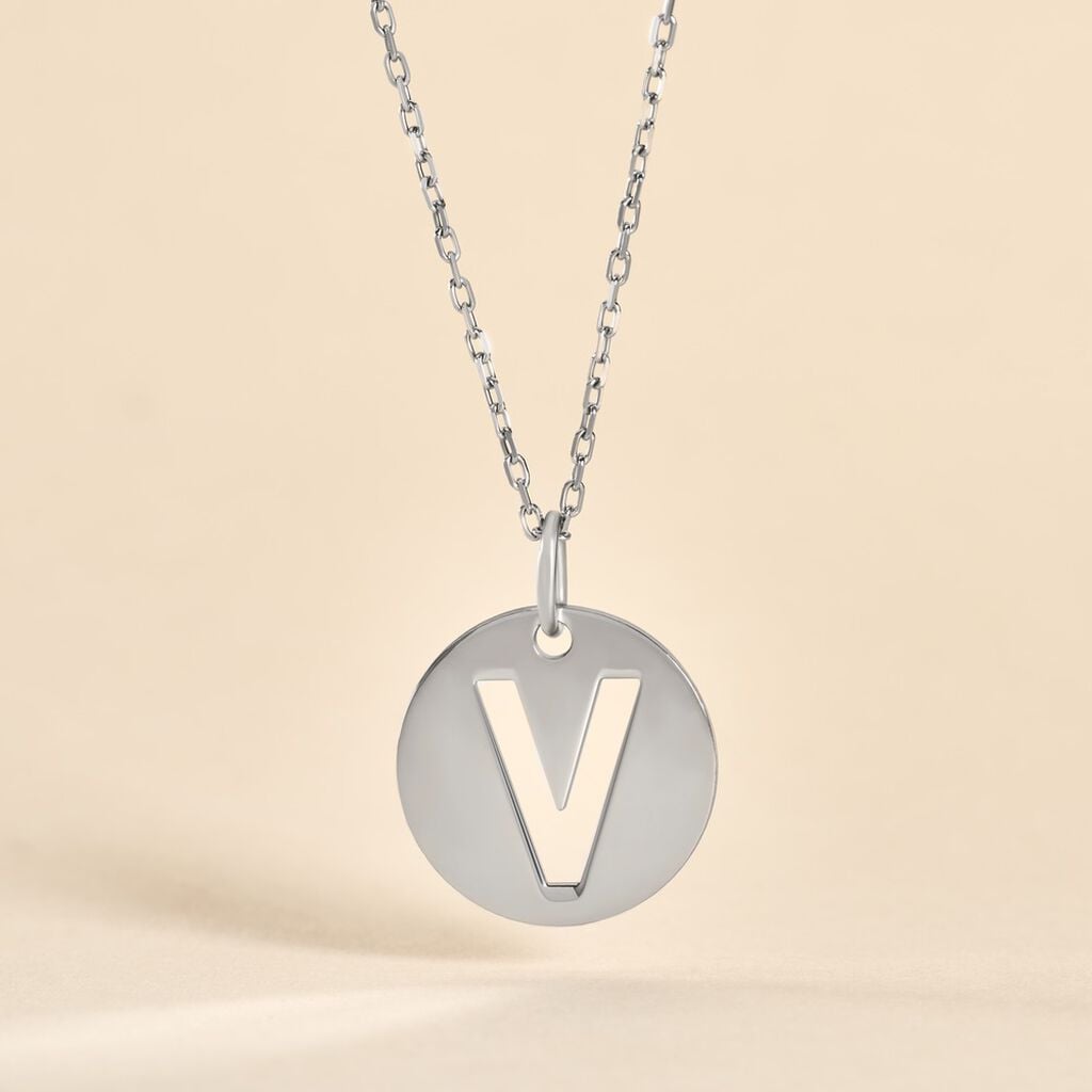 Pendentif Elio V Argent Blanc - Cadeaux de naissance Famille | Histoire d&rsquo;Or