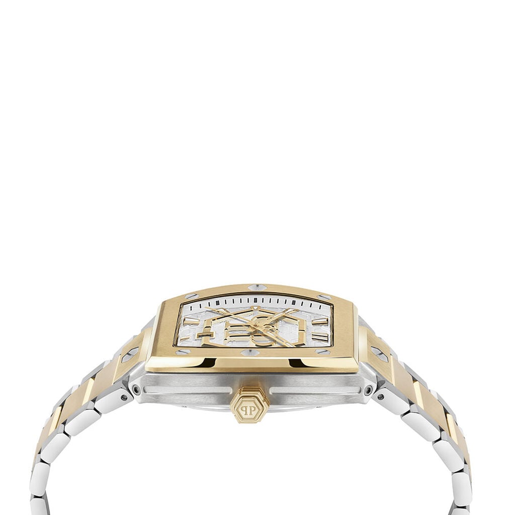Montre Philipp Plein Hexagon Phantom Argent&eacute; - Montres &eacute;tanches Homme | Histoire d&rsquo;Or