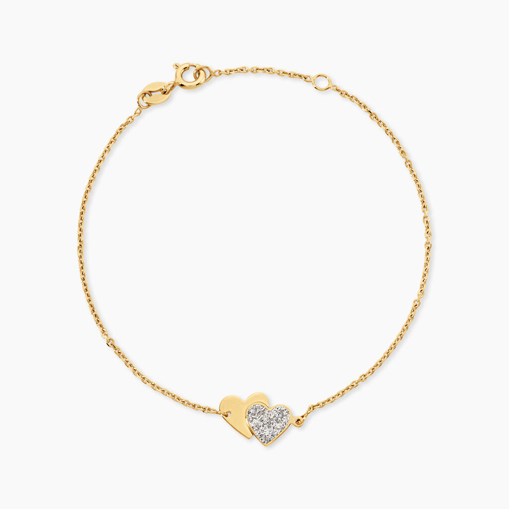 Bracelet Zora Argent Dor&eacute; A L'Or 750/1000 - S&eacute;lection demoiselle d'honneur Femme | Histoire d&rsquo;Or
