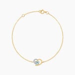 Bracelet Eliana Or Jaune Topaze Oxyde De Zirconium - Bracelets Pierre Femme | Histoire d&rsquo;Or