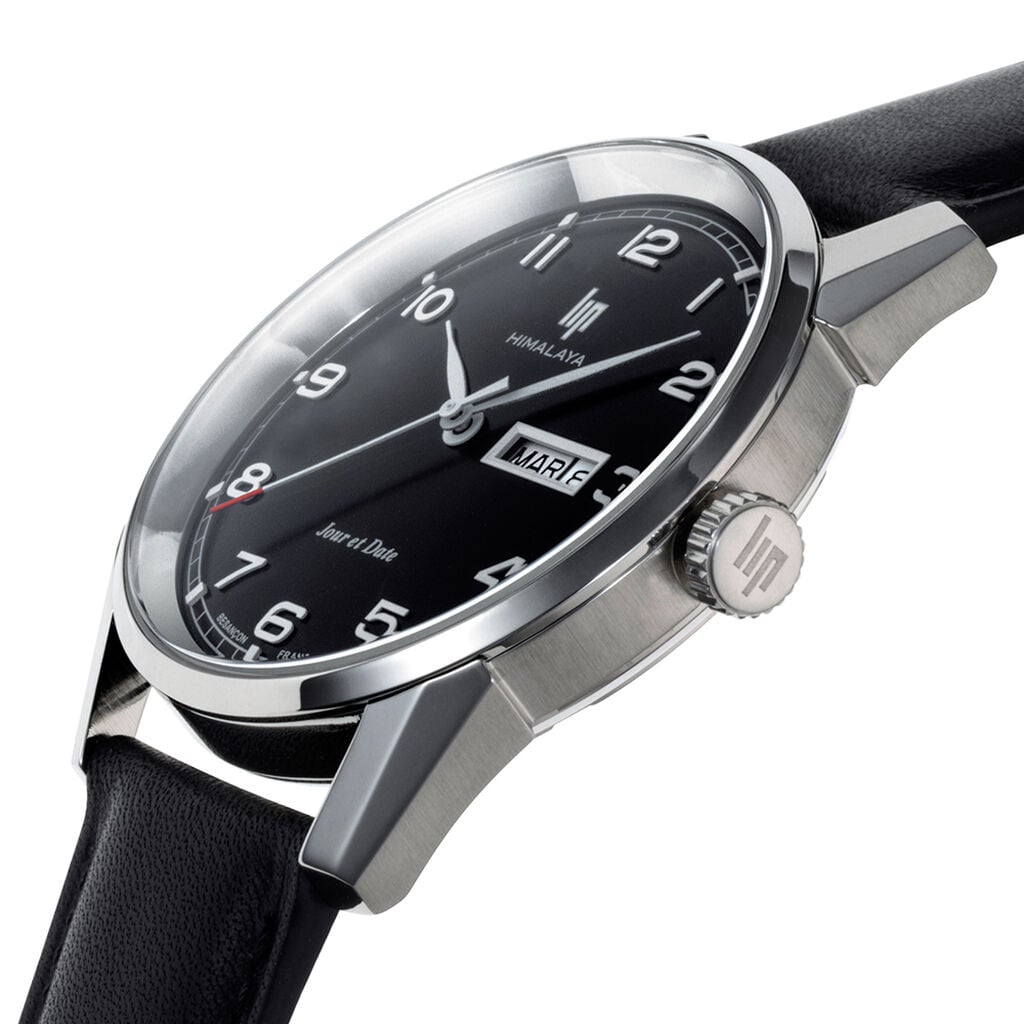 Montre Lip Himalaya 40 Noir - Montres &eacute;tanches Homme | Histoire d&rsquo;Or