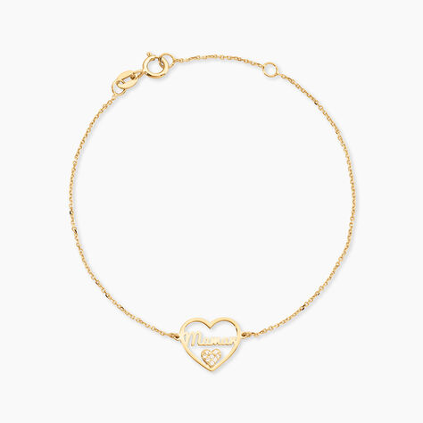 Bracelet Micarla Or Jaune Oxyde De Zirconium - Bracelets Maman Femme | Histoire d&rsquo;Or