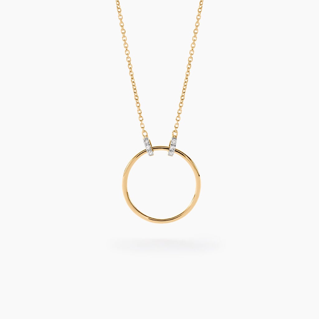 Collier Proserpine Or Jaune Diamant - Bijoux Pierres Pr&eacute;cieuses Femme | Histoire d&rsquo;Or