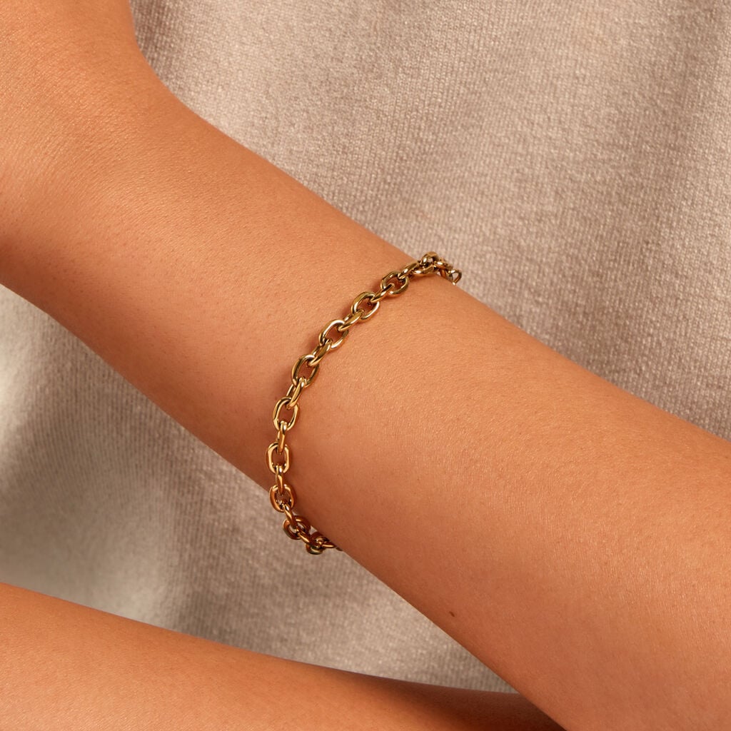 Bracelet Mirca Acier Jaune - Bracelets fantaisie Femme | Histoire d&rsquo;Or