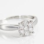 Bague Charlene Platine Blanc Diamant - Bijoux Pierres Pr&eacute;cieuses Femme | Histoire d&rsquo;Or