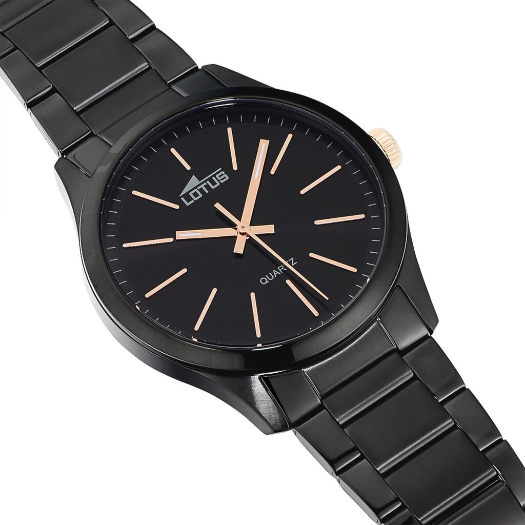 Montre Lotus Smart Casual Noir - Montres &eacute;tanches Homme | Histoire d&rsquo;Or