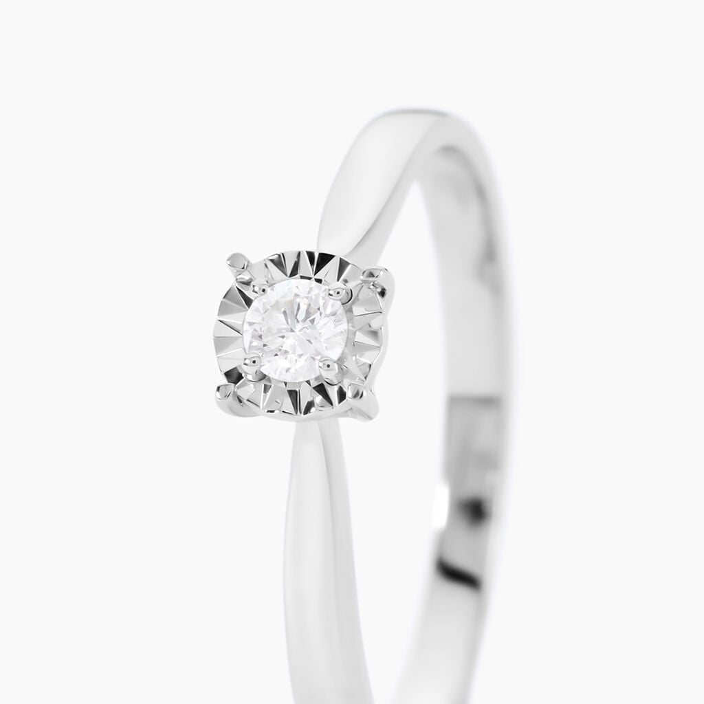 Bague Diamotion Or Blanc Diamant - Bagues de fian&ccedil;ailles vintage Femme | Histoire d&rsquo;Or