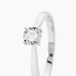 Bague Diamotion Or Blanc Diamant - Bagues de fian&ccedil;ailles vintage Femme | Histoire d&rsquo;Or