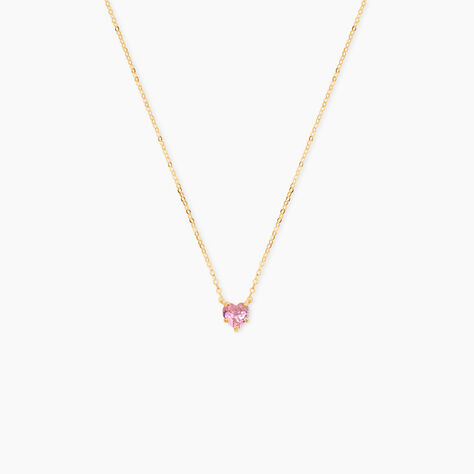 Collier Or Jaune Avaya Oxyde De Zirconium - Bijoux avec pierres Enfant | Histoire d&rsquo;Or