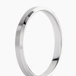 Alliance Rominus Palladium Blanc Ruban - Alliances Classiques Unisex | Histoire d&rsquo;Or