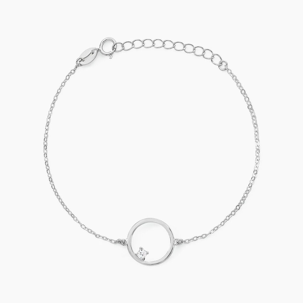 Bracelet Anas Argent Blanc Oxyde De Zirconium - Bracelets Pierre Femme | Histoire d&rsquo;Or