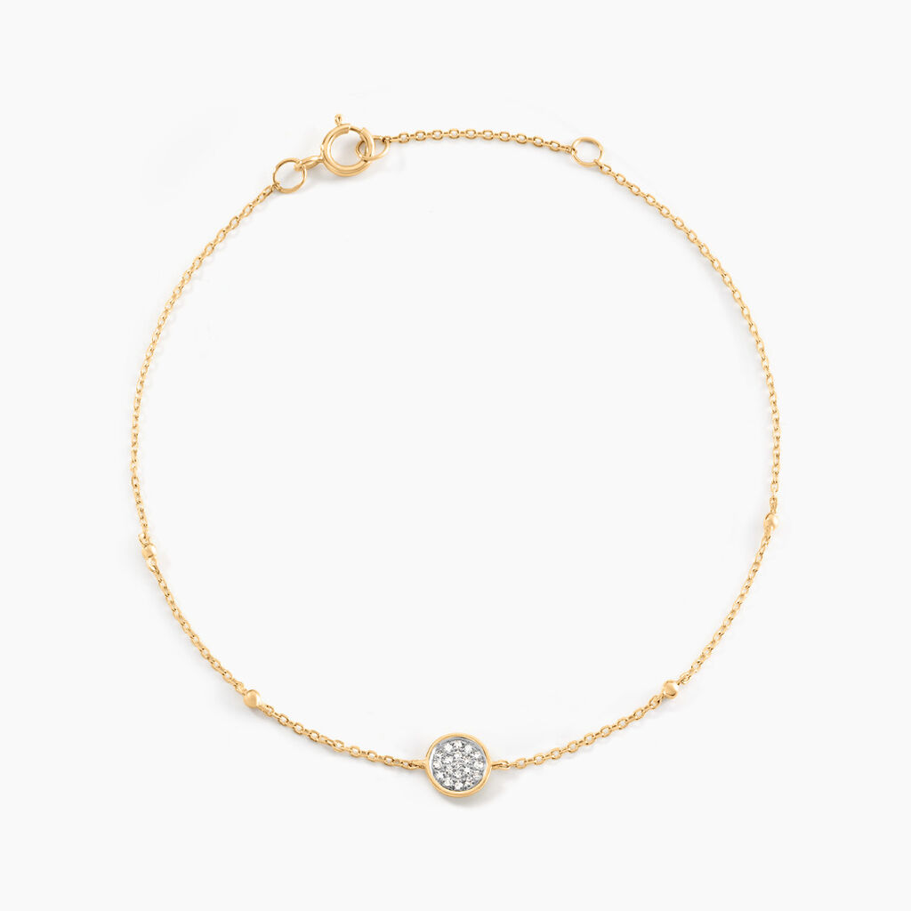 Bracelet Melisane Or Jaune Diamant - Bracelets Pierre Femme | Histoire d&rsquo;Or