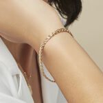 Bracelet Jayna Maille Palmier Or Jaune - Bracelets maille Femme | Histoire d&rsquo;Or