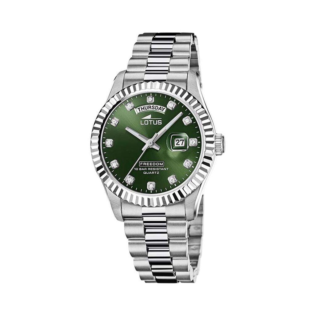 Montre Lotus Freedom Collection Vert - Montres &eacute;tanches Homme | Histoire d&rsquo;Or