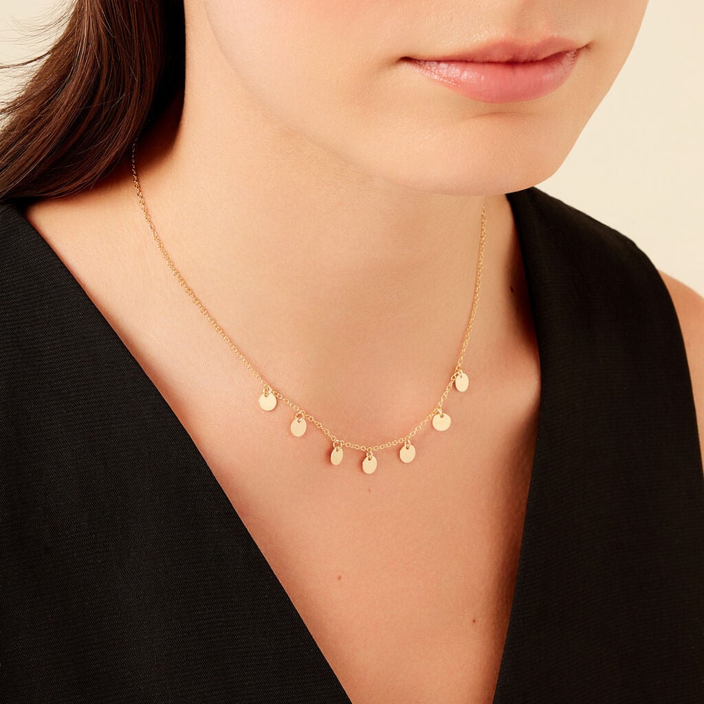 Collier Ragavi Argent Jaune - Colliers fantaisie Femme | Histoire d&rsquo;Or