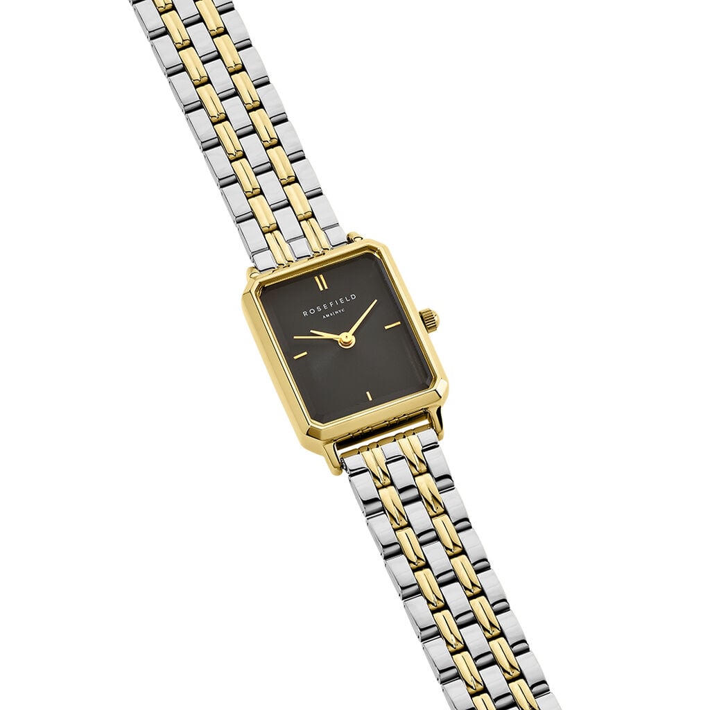 Montre Rosefield Octagon Xs Noir - Montres &eacute;tanches Femme | Histoire d&rsquo;Or