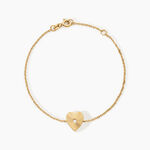 Bracelet Minie Argent Dor&eacute; A L'Or 750/1000 Oxyde De Zirconium - Bracelets Pierre Femme | Histoire d&rsquo;Or