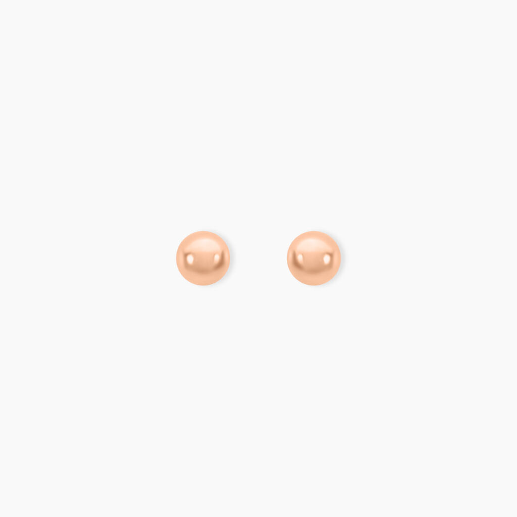 Boucles D'oreilles Puces Virgie Argent Rose - Boucles d'oreilles fantaisie Femme | Histoire d&rsquo;Or