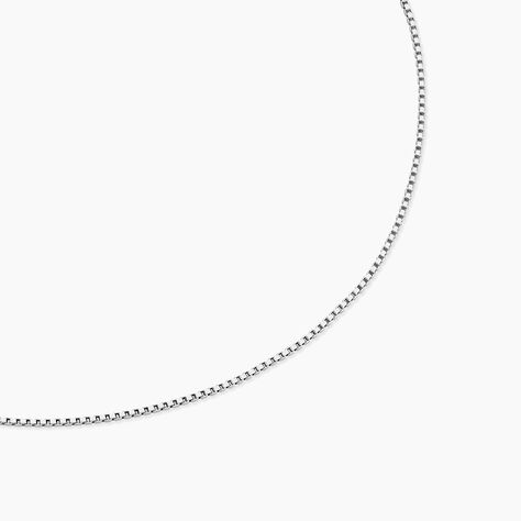 Cha&icirc;ne Alyze Argent Blanc - Chaines Femme | Histoire d&rsquo;Or