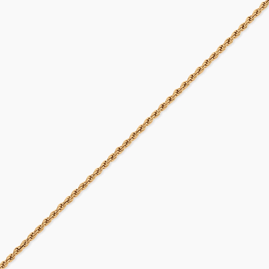 Bracelet Azelys Maille Corde Plaqu&eacute; Or Jaune - Bracelets fantaisie Femme | Histoire d&rsquo;Or