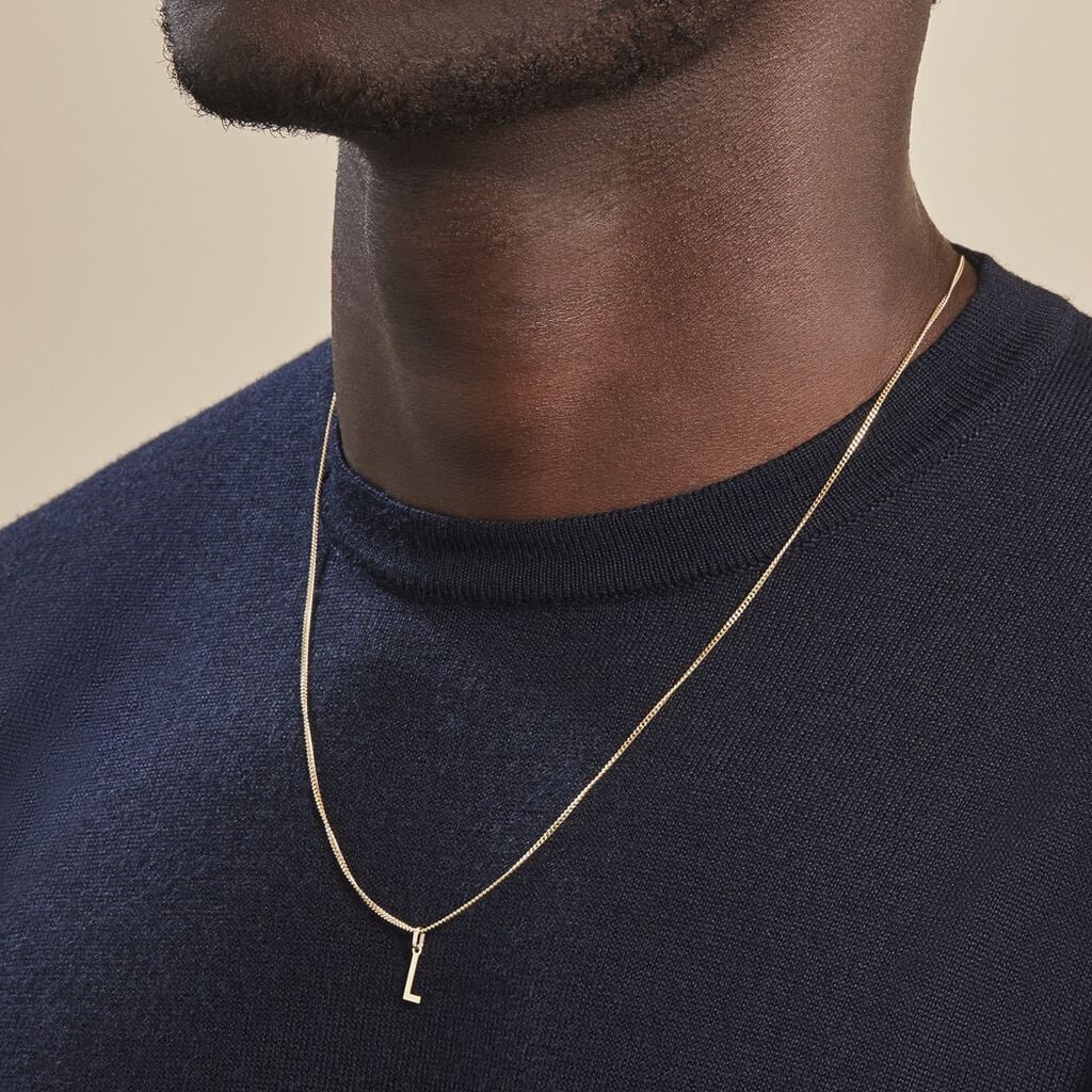 Pendentif Ionia Lettre Or Jaune - Anniversaire Famille | Histoire d&rsquo;Or